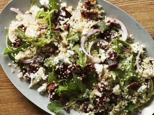 37. Quinoa salad with beets.