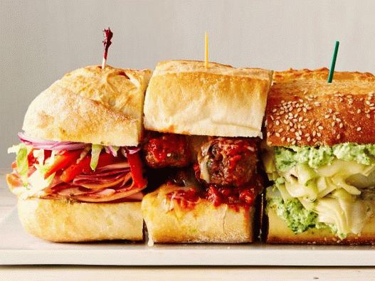 Photo of 50 sandwiches for a party