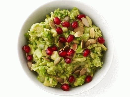 9. Guacamole with pomegranate