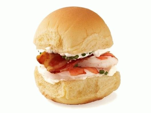 32. Slider burgers with shrimp and bacon