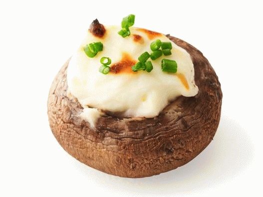 34. Cheese-stuffed mushroom caps