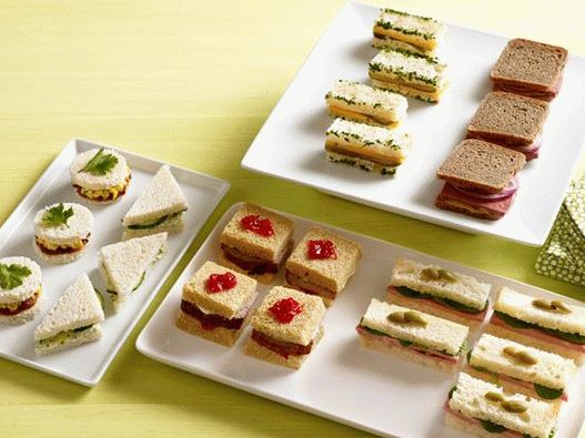 Photo of 50 recipes of British mini tea sandwiches