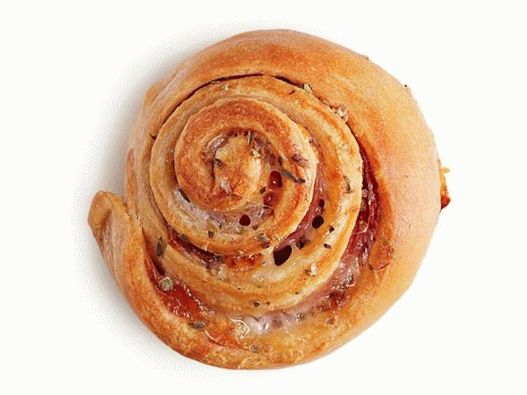 Spirals with salami