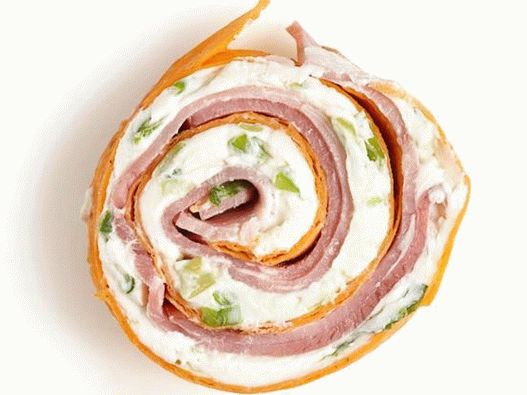 Spirals with ham