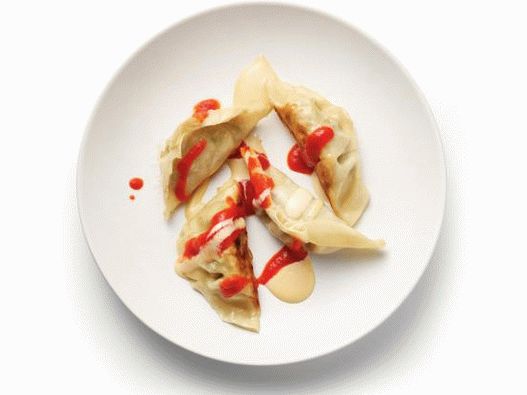 8. Dumplings with teriyaki sauce