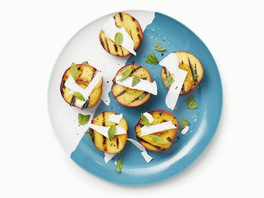 50. Peaches with ricotta and basil