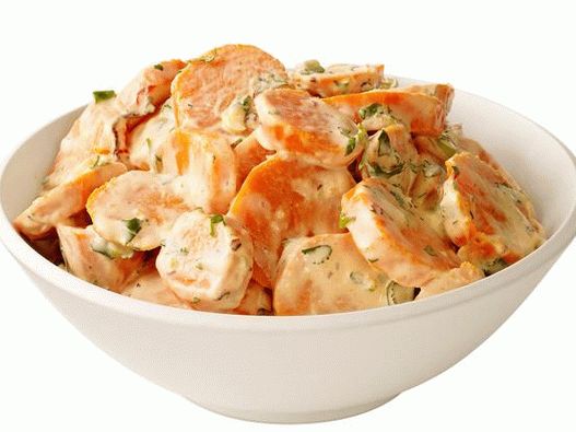 43. Potato salad with sweet potato and chipotle