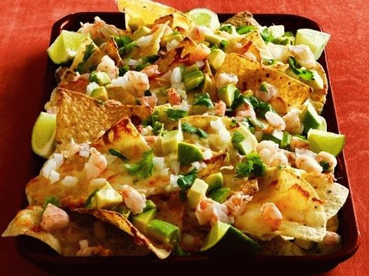 26. With shrimp and lime
