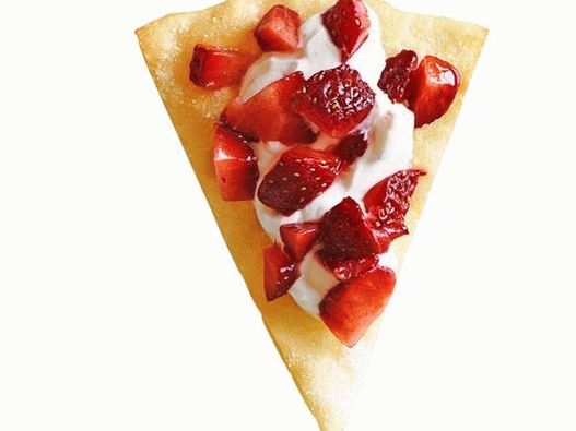 42. With strawberries