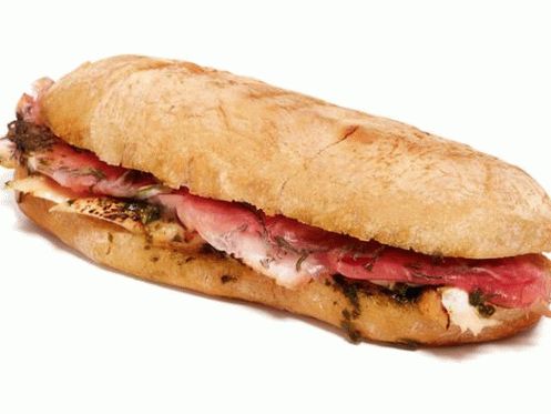 Saltimbocca panini with chicken