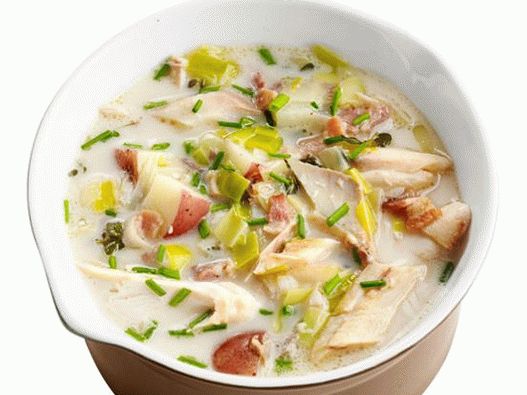 21. Chowder with fish.