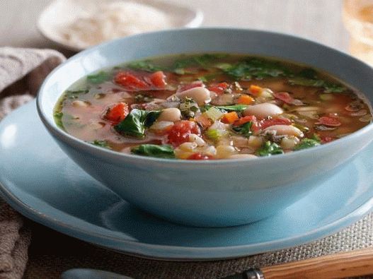 No. 30: Tuscan vegetable soup with beans and spinach