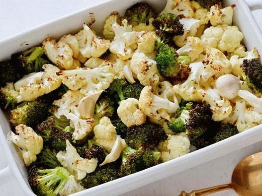 No. 33: Baked broccoli in the oven with cauliflower
