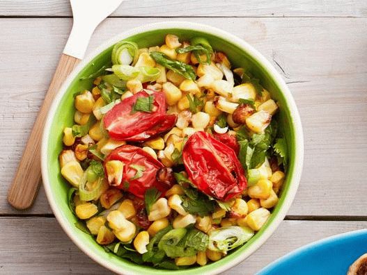 38. Baked corn and tomato