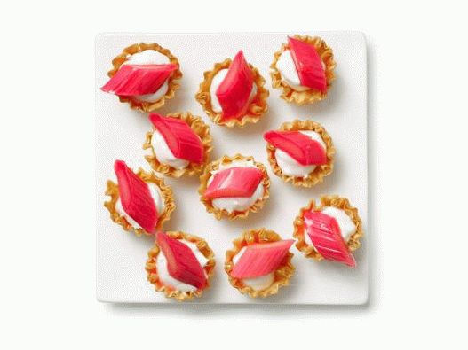 Rhubarb tartlets
