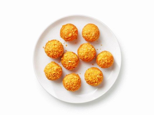 Cheese balls with pimento pepper