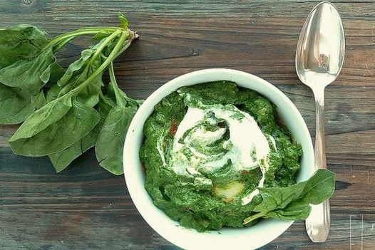 Photo of Alu Palak - mashed potatoes and spinach