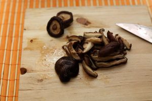 Asian rice with mushrooms