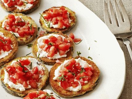 Photo Eggplant with ricotta