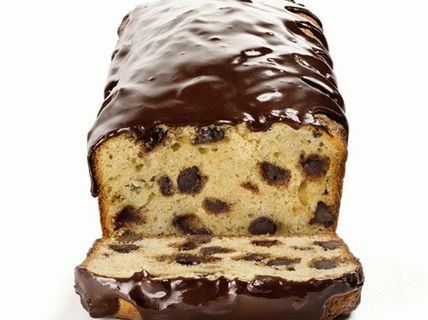 Photo of a Banana muffin with chocolate and icing