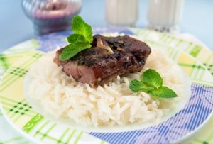 Lamb with mint