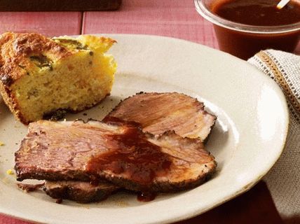 Photo of a South American-style beef brisket barbecue