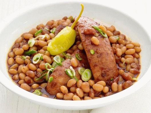 Photo of a Sausage and Bean Barbecue in a Slow Cooker