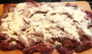 Beef Stroganoff from the liver