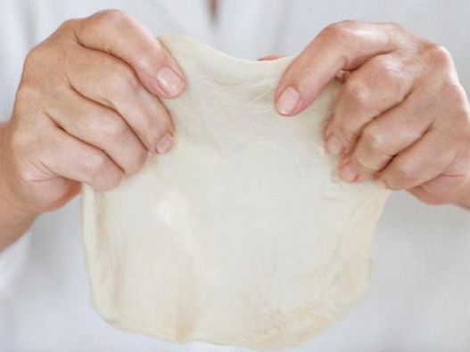 Stretch the dough