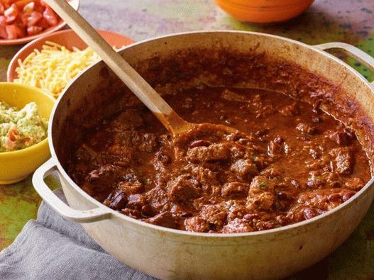 Photo Win-win chili - beef goulash for football fans