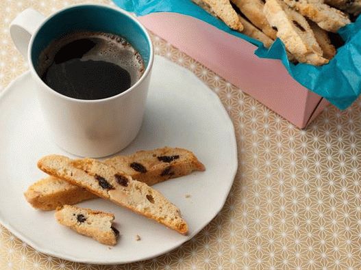 Photo of Biscotti with almonds and dried cherries