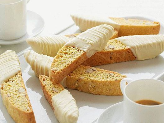 Photo of Biscotti with almonds, lemon notes and icing