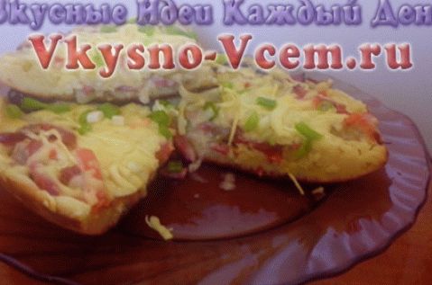 Delicious fast pizza in a pan in 10 minutes