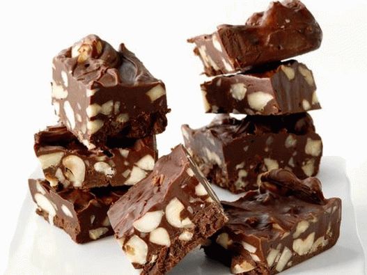 Photo of the dish - Chocolate iris with nuts