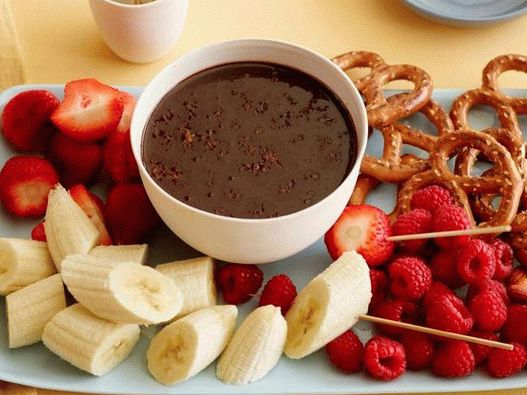 Photo of the dish - Chocolate-orange fondue