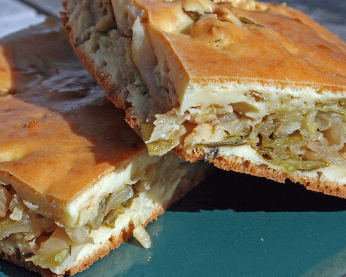 Quick cabbage pie