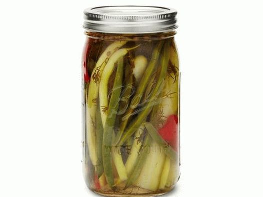 Photo Quick recipe for pickled wax beans