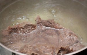 Pancakes with meat