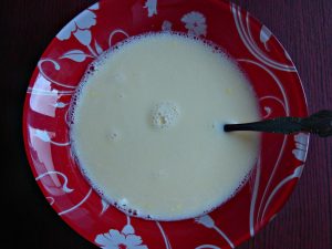 Pancakes with mayonnaise