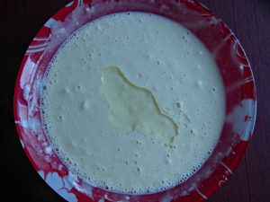 Pancakes with mayonnaise