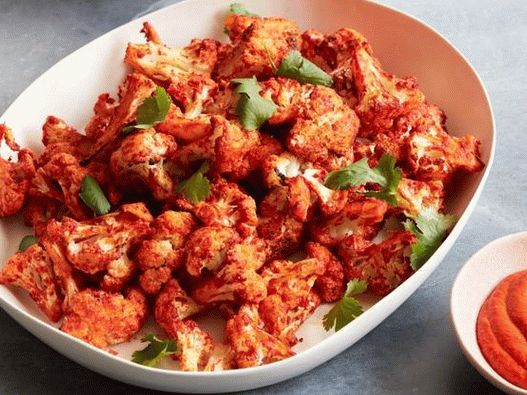 Baked Cauliflower with Moroccan Harissa