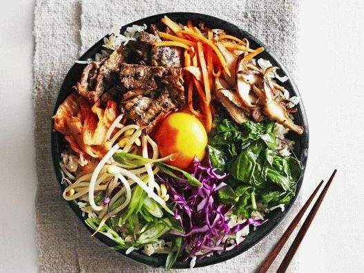 Simple bibimbap in Seoul