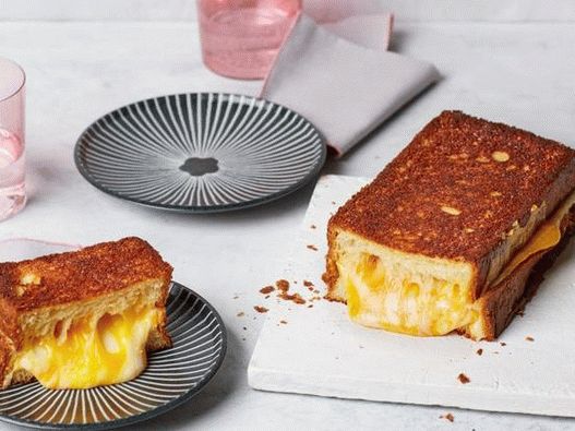 Photo of the dish - A giant hot cheese sandwich for a large company