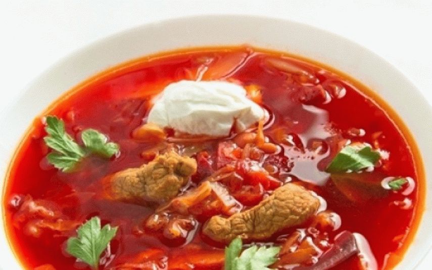 Meat borsch
