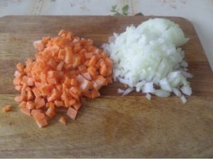 Boyarsky borsch with goose