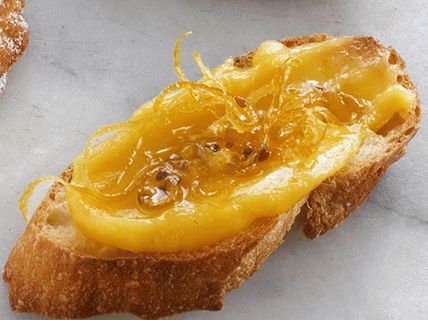 Photo of Bruschett with lemon anise jam