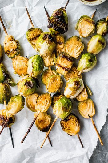 Grilled Brussels sprouts photo