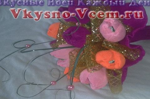 Chic designer bouquet of sweets