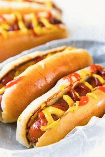 Photo Hot dog buns at home