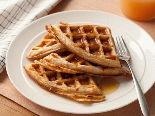 Photo Whole Grain Oatmeal Waffles